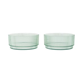 Ferm Living Ripple Kids B�rne Sk�le 2stk Tea Green