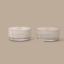 Ferm Living Ripple Kids B�rne Sk�le 2stk Klar