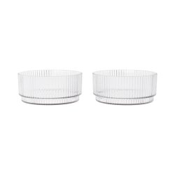Ferm Living Ripple Kids B�rne Sk�le 2stk Klar