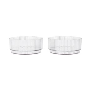 Ferm Living Ripple Kids B�rne Sk�le 2stk Klar
