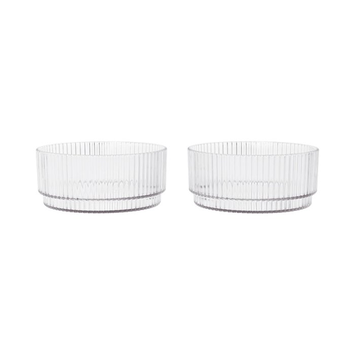 Ferm Living Ripple Kids B�rne Sk�le 2stk Klar