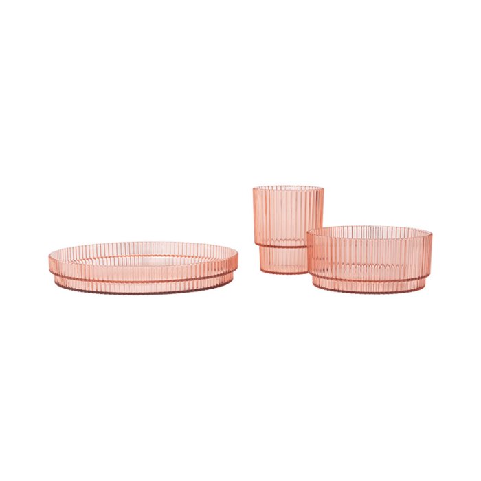 Ferm Living Ripple Kids B�rne Spises�t Blush