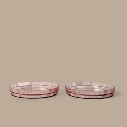 Ferm Living Ripple Kids B�rne Tallerkner 2stk Blush