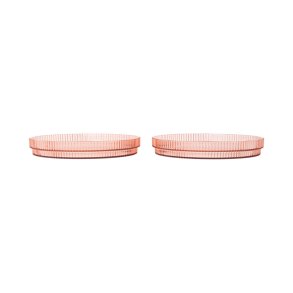 Ferm Living Ripple Kids B�rne Tallerkner 2stk Blush
