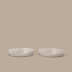 Ferm Living Ripple Kids B�rne Tallerkner 2stk Klar