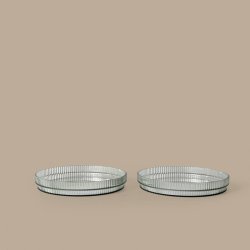 Ferm Living Ripple Kids B�rne Tallerkner 2stk Tea Green