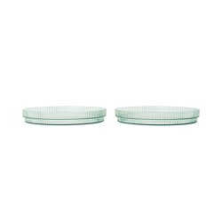 Ferm Living Ripple Kids B�rne Tallerkner 2stk Tea Green