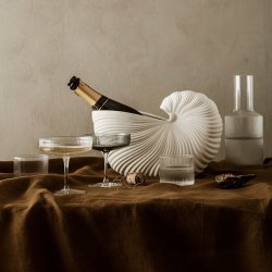 Ferm Living Ripple Lave Glas - Klar - 4 stk. 