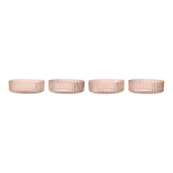Ferm Living Ripple Serveringssk�le 4 stk. Blush