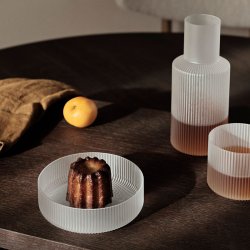 Ferm Living Ripple Serveringsskle - Frosted - 4 stk.