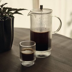 Ferm Living Ripple Termoglas 2 stk. Klar