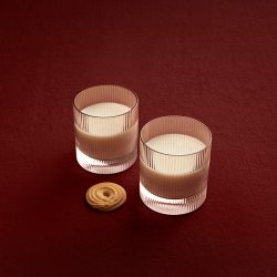 Ferm Living Ripple Tumbler Glas 2 stk. Blush