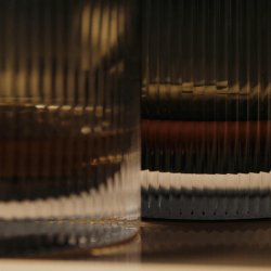 Ferm Living Ripple Tumbler Glas - Smoke - 2 stk