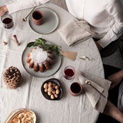 Ferm Living Ripple Vinglas - Klar - 2 stk