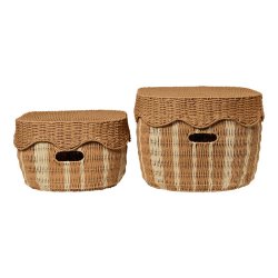 Ferm Living Rivan Opbevaringskurve 2 stk. Natural/Off-white