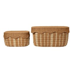 Ferm Living Rivan Opbevaringskurve 2 stk. Natural/Off-white