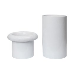 Ferm Living Rollo Potte H46 cm Hvid