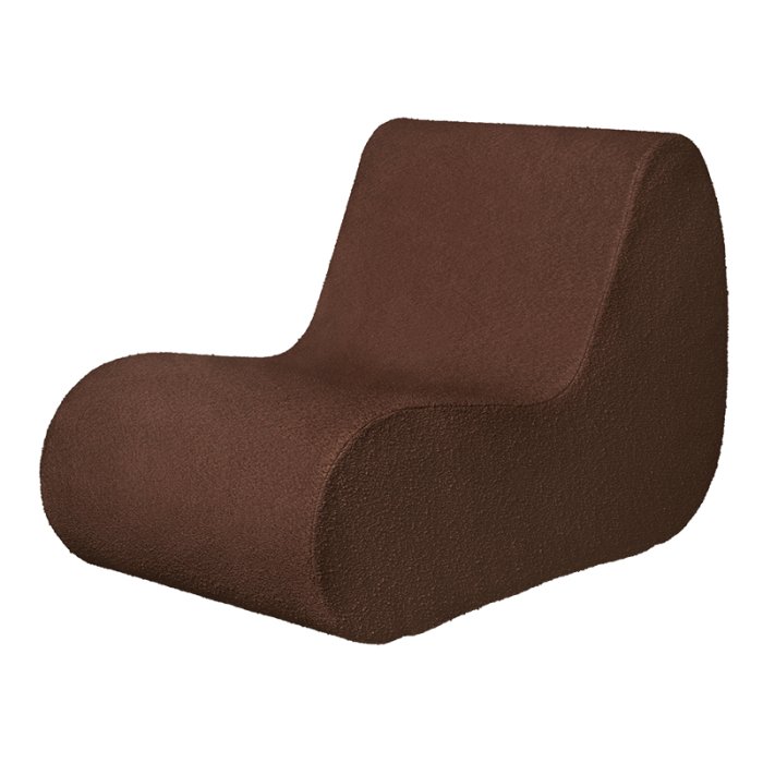 Ferm Living Rouli Center Module Pure Boucl� Chestnut Brown