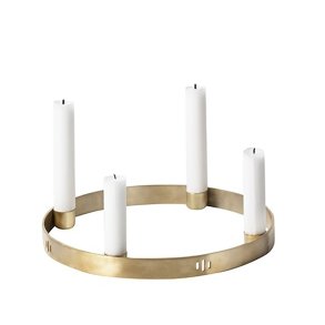 Ferm Living Rund Messing Lysestage - Lille