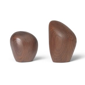 Ferm Living Cairn Salt- & Peberst 2 stk. Mrkebrun