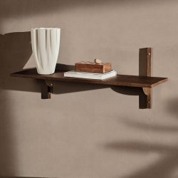 Ferm Living Sector Hylde - Single/Bred - Rget Eg/Messing