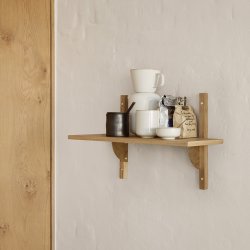 Ferm Living Sector Hylde - Single/Smal - Eg/Messing