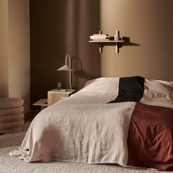 Ferm Living Sector Hylde - Single/Smal - Eg/Sort Messing