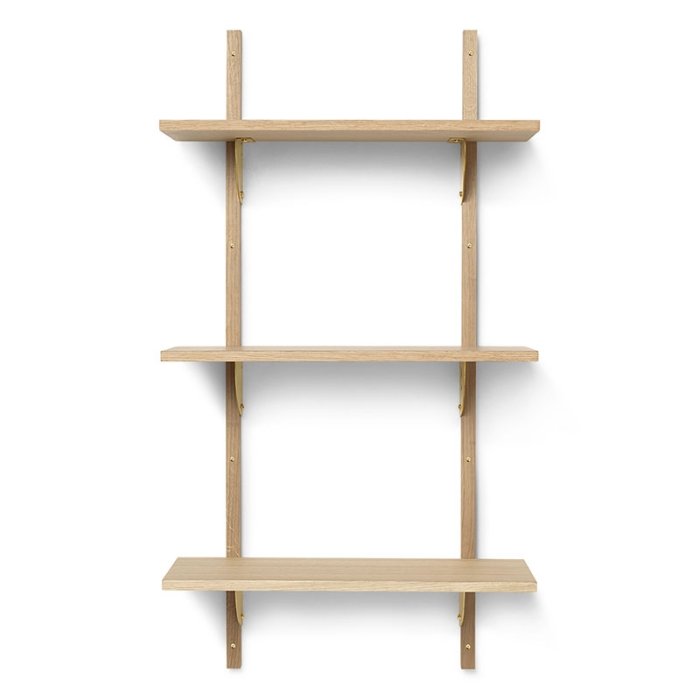 Ferm Living Sector Hylde - Triple/Smal - Eg/Messing