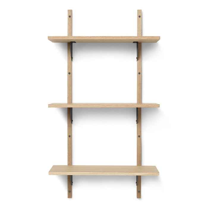 Ferm Living Sector Hylde - Triple/Smal - Eg/Sort Messing