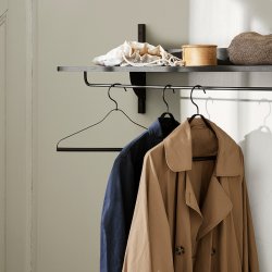 Ferm Living Sector Rack Hylde - Sort Ask/Sort Messing