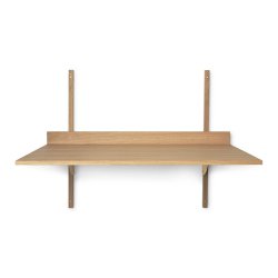 Ferm Living Sector Skrivebordshylde - Eg/Messing