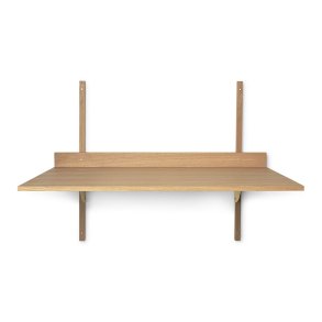 Ferm Living Sector Skrivebordshylde - Eg/Messing