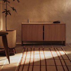 Ferm Living Sen L�ber 80x200 cm Parchment/Chestnut