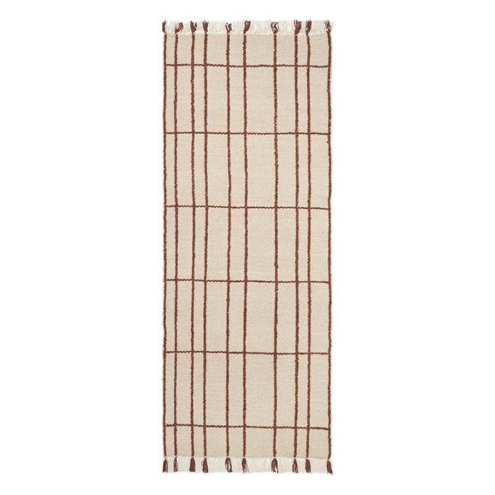 Ferm Living Sen L�ber 80x200 cm Parchment/Chestnut