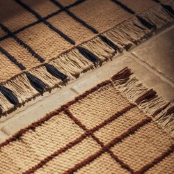 Ferm Living Sen T�ppe 140x200 cm Parchment/Chestnut