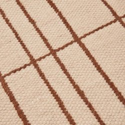 Ferm Living Sen T�ppe 140x200 cm Parchment/Chestnut