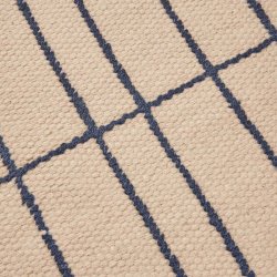 Ferm Living Sen T�ppe 140x200 cm Parchment/Indigo