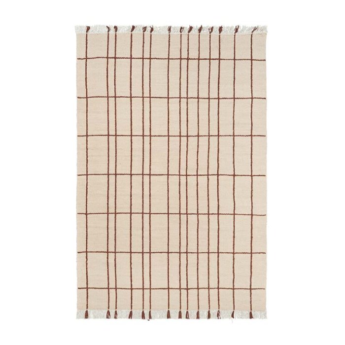 Ferm Living Sen T�ppe 170x240 cm Parchment/Chestnut