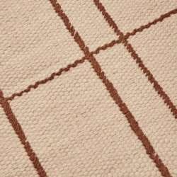 Ferm Living Sen T�ppe 200x300 cm Parchment/Chestnut