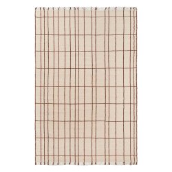 Ferm Living Sen T�ppe 200x300 cm Parchment/Chestnut