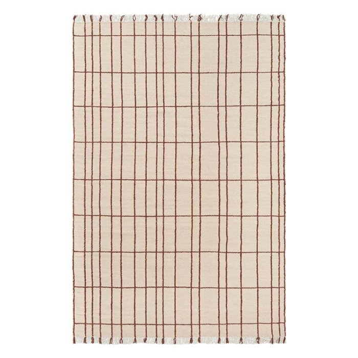 Ferm Living Sen T�ppe 200x300 cm Parchment/Chestnut