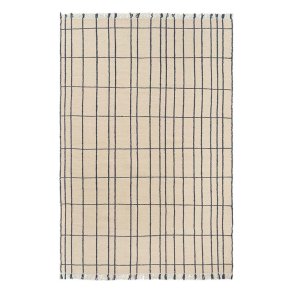 Ferm Living Sen T�ppe 200x300 cm Parchment/Indigo