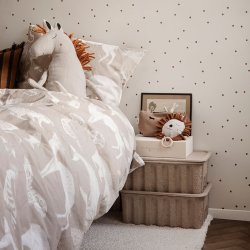 Ferm Living Katie Scott junior Sengetj - Sand - 100 x 140 cm.