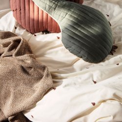 Ferm Living Pear Sengetj - Off-White/Cinnamon - 140x200 cm