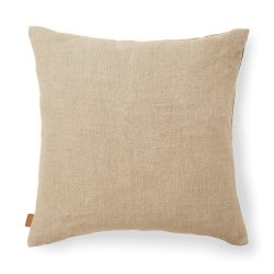 Ferm Living Senti Stripe Pudebetrk Linen/Carob Brown