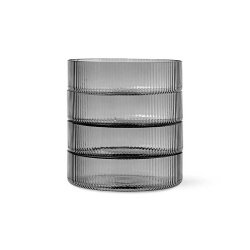 Ferm Living Ripple Serveringsskle - Smoke - 4 stk. 