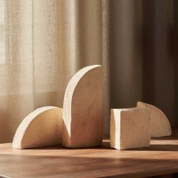 Ferm Living Shape Skulpturst - Pale Yellow