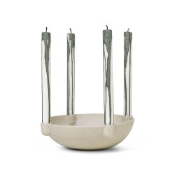 Ferm Living Bowl Lysestage - Large - Keramik 