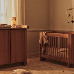 Ferm Living Skye Bordlampe Natural/Bronze