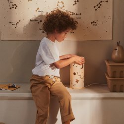 Ferm Living Skye Bordlampe Natural/Bronze